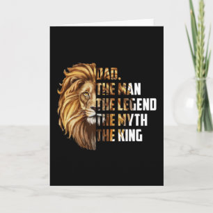 Löwe Vater der Mann, der den Mythos der König verb Karte