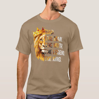 Löwe Vater Der Mann der Mythos der Legende König V T-Shirt