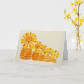 Löwe-Vatertagskarte Karte (Gelbe Blume)