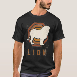 Löwe Vintage Retro Klassisches Tier Liebe T-Shirt