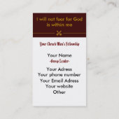 Löwe Visitenkarte (Rückseite)