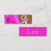 Löwe-Visitenkarte Mini Visitenkarte (Vorne/Hinten)