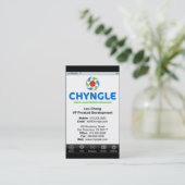 Löwe-Visitenkarte Visitenkarte (Stehend Vorderseite)