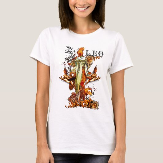 Löwe (vom 23. Juli bis zum 22. August) T-Shirt (Vorderseite)