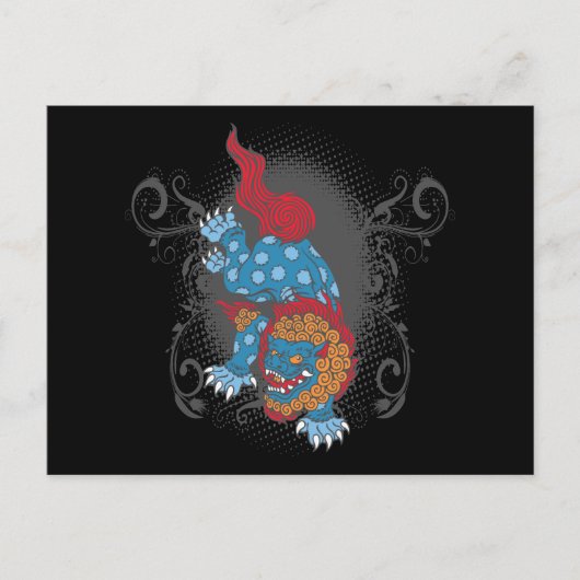 Löwe von Buddha Postkarte (Vorderseite)