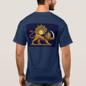Löwe von Deen, Mitternachtsblau T-Shirt (Rückseite)