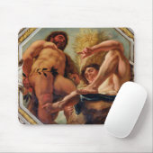 Löwe, von den Zeichen des Tierkreises Mousepad (Mit Mouse)