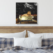 Löwe von Juda an der Western-Mauer Leinwanddruck (Insitu (Schlafzimmer))