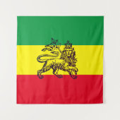 Löwe von Juda Äthiopischer Flagge Wandteppich (Vorderseite)
