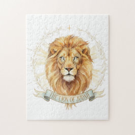 Löwe von Juda Bibel-Wasserfarben-Puzzle Puzzle