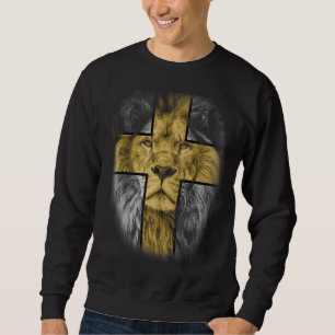 Löwe von Juda Christlich Jesus Glaube über Angst R Sweatshirt