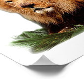 Löwe von Juda christliche Geschenke Poster (Ecke)