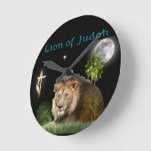Löwe von Juda Christliche Geschenke und Kleidung Runde Wanduhr (Winkel)