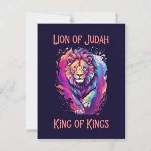 Löwe von Juda christlicher Glaube Jesus Geschenk Postkarte