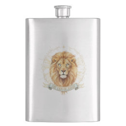 Löwe von Juda Classic 8oz Edelstahl-Flasche Flachmann