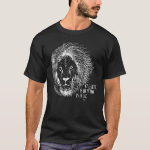 Löwe von Juda Greater ist er Christlich für Men Bi T-Shirt