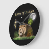 Löwe von Juda Große Wanduhr (Winkel)