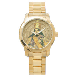 Löwe von Juda Jah Armee Haile Selassie Rasta Roots Armbanduhr