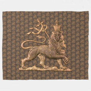 Löwe von Juda Jah Army INI Haile Selassie Rasta Fleecedecke