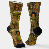 Löwe von Juda Jah Rastafari Rasta Reggae Socken (Gewinkelt)