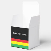 Löwe von Juda, jamaikanische Flaggenfarben Geschenkschachtel (Geöffnet)