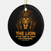 Löwe von Juda Jesus Bible Verse Christliche Revela Keramik Ornament (Links)