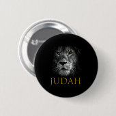 Löwe von Juda Jesus Christlicher Glaube über Angst Button (Vorne & Hinten)