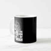 Löwe von Juda Jesus Christlicher Glaube über Angst Kaffeetasse (Vorderseite Links)