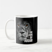 Löwe von Juda Jesus Christlicher Glaube über Angst Kaffeetasse (Links)