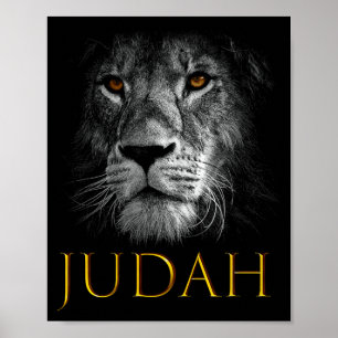 Löwe von Juda Jesus Christlicher Glaube Über Angst Poster