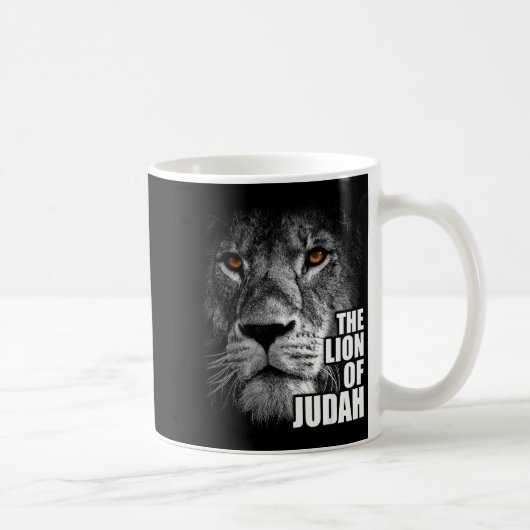 Löwe von Juda Jesus Christlicher Glaube Überwindet Kaffeetasse (Rechts)