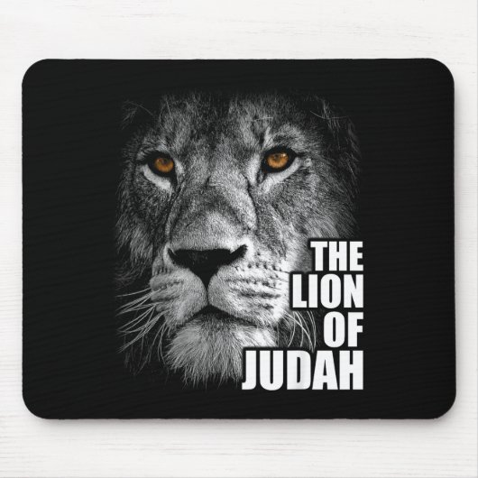 Löwe von Juda Jesus Christlicher Glaube Überwindet Mousepad (Vorne)