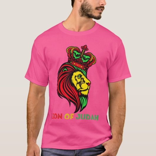 Löwe von Juda Jesus Könige des Dschungels Löwen Le T-Shirt (Vorderseite)