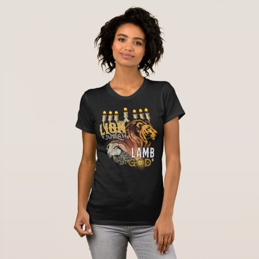Löwe von Juda Lamb Gottes T - Shirt der Frau (Vorne ganz)