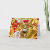 Löwe von Juda Lamm Gottes Grußkarte Karte (Vorderseite)