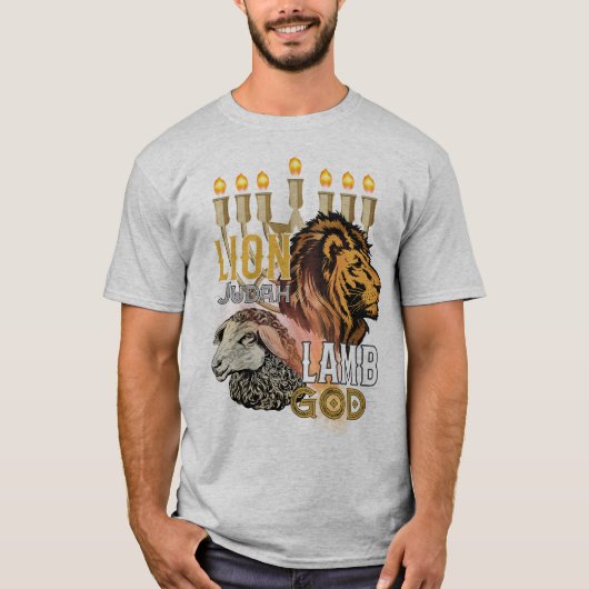 Löwe von Juda Lamm Gottes Unisex-T - Shirt (Vorderseite)