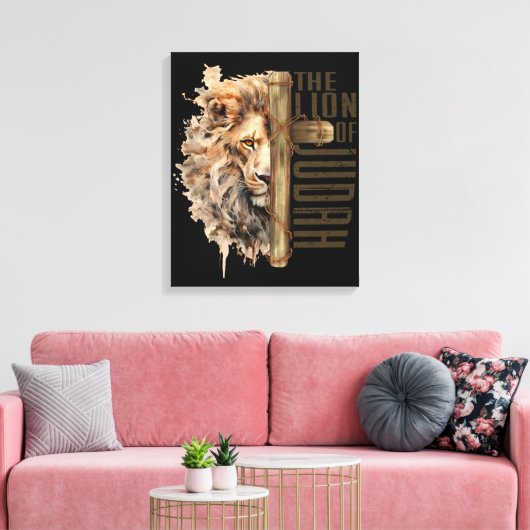 Löwe von Juda Leinwand Art (Insitu (Wohnzimmer))
