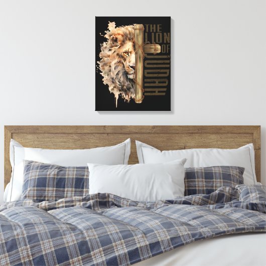 Löwe von Juda Leinwand Art (Insitu (Schlafzimmer))