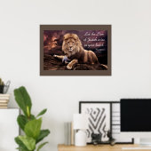 Löwe von Juda Offenbarung 5:5 Poster (Heimbüro)