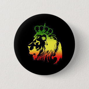 Löwe von Juda - Rasta Button