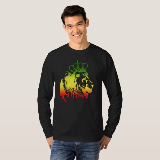 Löwe von Juda - Rasta T-Shirt (Vorne ganz)