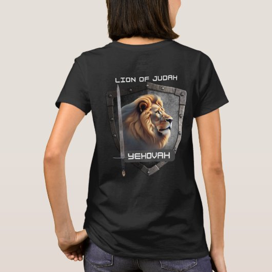 Löwe von Juda Yehovah T-Shirt (Rückseite)