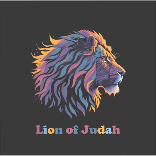 Löwe von Judah Aufkleber (Vorderseite)