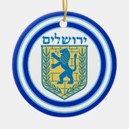 Löwe von Judah Emblem Jerusalem Hebräisch Keramikornament