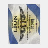 Löwe von Judah Fleecedecke (Vorderseite)