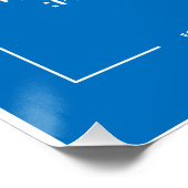 Löwe von Judah Hebrew Poster (Ecke)