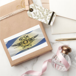 Löwe von Judah Hebrew Rechteckiger Aufkleber