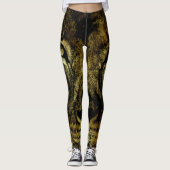 Löwe von Judah - Jah Rasta - Power Yoga Leggings (Vorderseite)