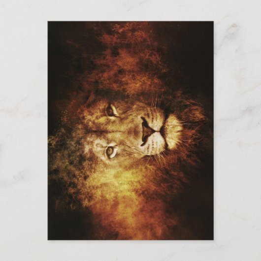 Löwe von Judah - Jah Rastafari - Postcard Postkarte (Vorderseite)