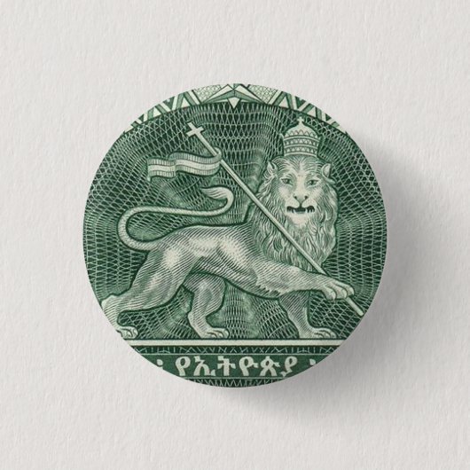 Löwe von Judah Jah Rastafari Reggae Rasta Button (Vorderseite)
